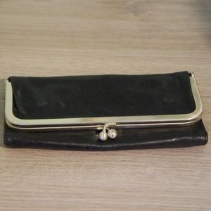 Hobo International Leather Rachel Wallet in Black